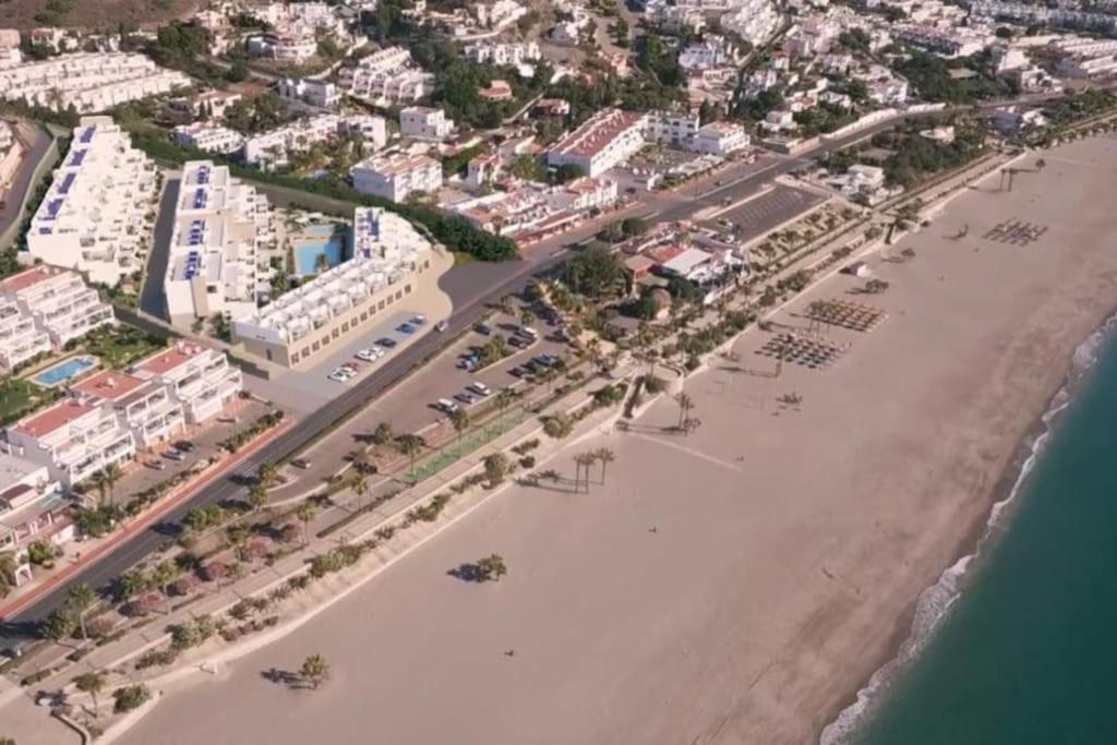 Magnifico Apartamento Nuevo En 1ª Linea De Playa Mojacar Bagian luar foto